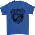 Mjolnir Thor Viking Hammer Mens T-Shirt 100% Cotton Royal Blue