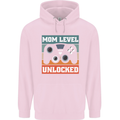 Mom Level Unlocked New Mommy Baby Born Childrens Kids Hoodie Light Pink