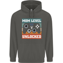 Mom Level Unlocked New Mommy Baby Born Childrens Kids Hoodie Storm Grey