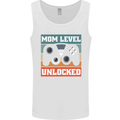 Mom Level Unlocked New Mommy Baby Born Mens Vest Tank Top White