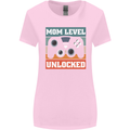 Mom Level Unlocked New Mommy Baby Born Womens Wider Cut T-Shirt Light Pink