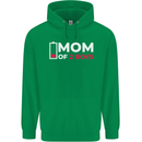 Mom of 2 Boys Funny Mother's Day Mens 80% Cotton Hoodie Irish Green