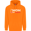 Mom of 2 Boys Funny Mother's Day Mens 80% Cotton Hoodie Orange