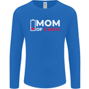 Mom of 2 Boys Funny Mother's Day Mens Long Sleeve T-Shirt Royal Blue