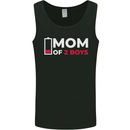 Mom of 2 Boys Funny Mother's Day Mens Vest Tank Top Black