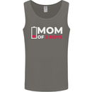 Mom of 2 Boys Funny Mother's Day Mens Vest Tank Top Charcoal