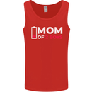 Mom of 2 Boys Funny Mother's Day Mens Vest Tank Top Red