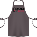 Mom of Two Boys Funny Mother's Day Cotton Apron 100% Organic Dark Grey