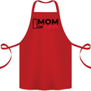 Mom of Two Boys Funny Mother's Day Cotton Apron 100% Organic Red