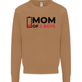 Mom of Two Boys Funny Mother's Day Mens Sweatshirt Jumper Caramel Latte