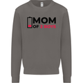 Mom of Two Boys Funny Mother's Day Mens Sweatshirt Jumper Charcoal