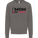 Mom of Two Boys Funny Mother's Day Mens Sweatshirt Jumper Charcoal