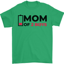 Mom of Two Boys Funny Mother's Day Mens T-Shirt Cotton Gildan Irish Green