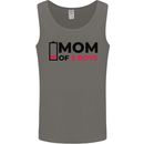 Mom of Two Boys Funny Mother's Day Mens Vest Tank Top Charcoal