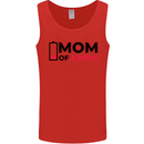 Mom of Two Boys Funny Mother's Day Mens Vest Tank Top Red