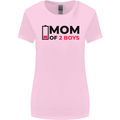 Mom of Two Boys Funny Mother's Day Womens Wider Cut T-Shirt Light Pink