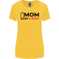 Mom of Two Boys Funny Mother's Day Womens Wider Cut T-Shirt Yellow