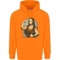 Mona Lifter Funny Gym Bodybuilding Workout Childrens Kids Hoodie Orange