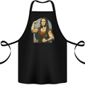 Mona Lifter Funny Gym Bodybuilding Workout Cotton Apron 100% Organic Black