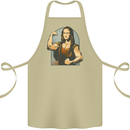 Mona Lifter Funny Gym Bodybuilding Workout Cotton Apron 100% Organic Khaki
