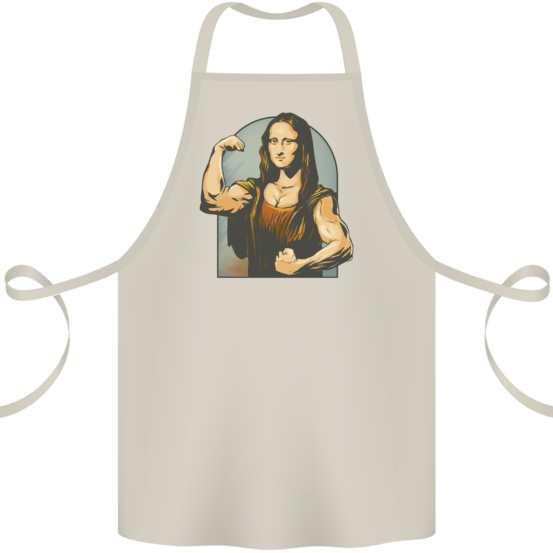 Mona Lifter Funny Gym Bodybuilding Workout Cotton Apron 100% Organic Natural
