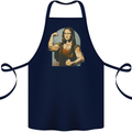 Mona Lifter Funny Gym Bodybuilding Workout Cotton Apron 100% Organic Navy Blue