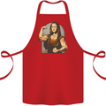 Mona Lifter Funny Gym Bodybuilding Workout Cotton Apron 100% Organic Red
