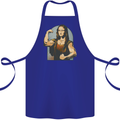 Mona Lifter Funny Gym Bodybuilding Workout Cotton Apron 100% Organic Royal Blue