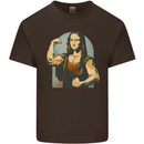 Mona Lifter Funny Gym Bodybuilding Workout Kids T-Shirt Childrens Chocolate