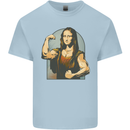 Mona Lifter Funny Gym Bodybuilding Workout Kids T-Shirt Childrens Light Blue