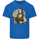 Mona Lifter Funny Gym Bodybuilding Workout Kids T-Shirt Childrens Royal Blue