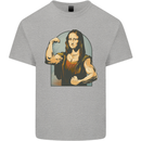 Mona Lifter Funny Gym Bodybuilding Workout Kids T-Shirt Childrens Sports Grey