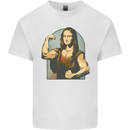 Mona Lifter Funny Gym Bodybuilding Workout Kids T-Shirt Childrens White