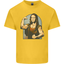 Mona Lifter Funny Gym Bodybuilding Workout Kids T-Shirt Childrens Yellow