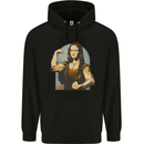Mona Lifter Funny Gym Bodybuilding Workout Mens 80% Cotton Hoodie Black