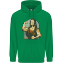 Mona Lifter Funny Gym Bodybuilding Workout Mens 80% Cotton Hoodie Irish Green