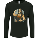 Mona Lifter Funny Gym Bodybuilding Workout Mens Long Sleeve T-Shirt Black