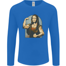 Mona Lifter Funny Gym Bodybuilding Workout Mens Long Sleeve T-Shirt Royal Blue
