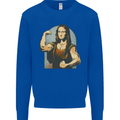 Mona Lifter Funny Gym Bodybuilding Workout Mens Sweatshirt Jumper Royal Blue