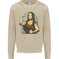 Mona Lifter Funny Gym Bodybuilding Workout Mens Sweatshirt Jumper Sand