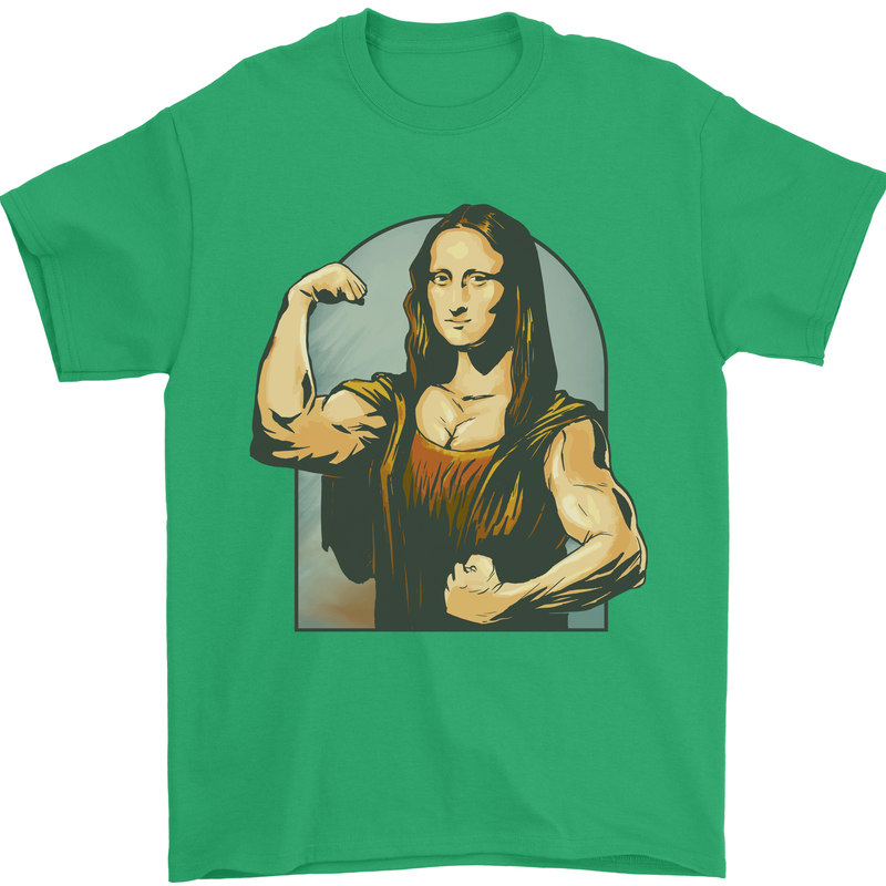 Mona Lifter Funny Gym Bodybuilding Workout Mens T-Shirt Cotton Gildan Irish Green
