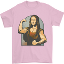 Mona Lifter Funny Gym Bodybuilding Workout Mens T-Shirt Cotton Gildan Light Pink
