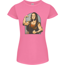 Mona Lifter Funny Gym Bodybuilding Workout Womens Petite Cut T-Shirt Azalea