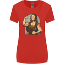 Mona Lifter Funny Gym Bodybuilding Workout Womens Wider Cut T-Shirt Red