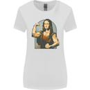 Mona Lifter Funny Gym Bodybuilding Workout Womens Wider Cut T-Shirt White
