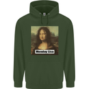 Mona Lisa Parody Monday Lisa Childrens Kids Hoodie Forest Green