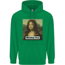 Mona Lisa Parody Monday Lisa Childrens Kids Hoodie Irish Green