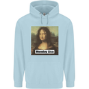 Mona Lisa Parody Monday Lisa Childrens Kids Hoodie Light Blue