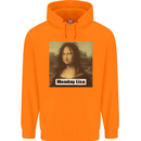 Mona Lisa Parody Monday Lisa Childrens Kids Hoodie Orange