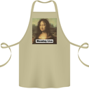 Mona Lisa Parody Monday Lisa Cotton Apron 100% Organic Khaki